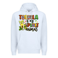 White tequila is my spirit animal Premium Hoodie - LillyAllenDesigns