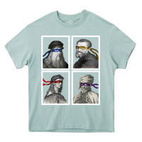 Arona Ninja Artists Leonardo Donatello Raphael Michelangelo Parody Renaissan Heavy Core Tee - trangStudio
