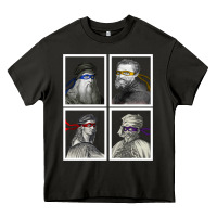 Asphalt Ninja Artists Leonardo Donatello Raphael Michelangelo Parody Renaissan Heavy Core Tee - trangStudio