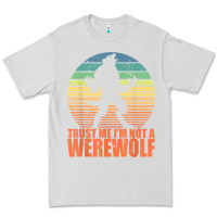 Trust Me I'm Not A Werewolf Men Boys Halloween Costume Premium Tee | Teevron