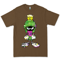 Cacao Marvin The Martian Glitch Premium Tee - trangStudio