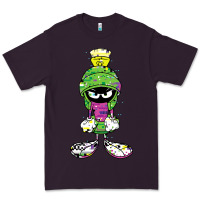 Plum Marvin The Martian Glitch Premium Tee - trangStudio