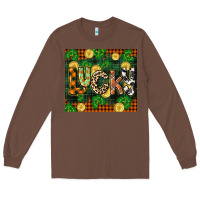 Chestnut st patricks day lucky clover and coins Long Sleeve Tee - CowGirlArtShop