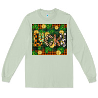 Matcha st patricks day lucky clover and coins Long Sleeve Tee - CowGirlArtShop