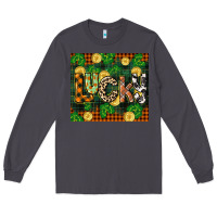 Smoke st patricks day lucky clover and coins Long Sleeve Tee - CowGirlArtShop