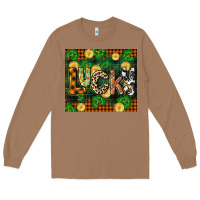 Toasted Coconut st patricks day lucky clover and coins Long Sleeve Tee - CowGirlArtShop