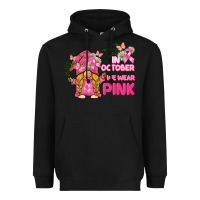 Black in october we wear pink gnome Heavyweight Hoodie - BarkalooDesign