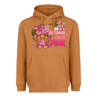Meerkat in october we wear pink gnome Heavyweight Hoodie - BarkalooDesign