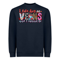 Navy I Like big veins and cannot be Heavyweight Sweatshirt - CowhideDigitalArt