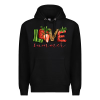 Black love summer strawberry Premium Hoodie - Jasminsmagicworld