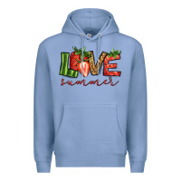 Colony Blue love summer strawberry Premium Hoodie - Jasminsmagicworld
