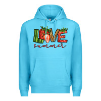 Ocean Blue love summer strawberry Premium Hoodie - Jasminsmagicworld