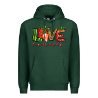 Sports Green love summer strawberry Premium Hoodie - Jasminsmagicworld
