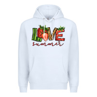 White love summer strawberry Premium Hoodie - Jasminsmagicworld