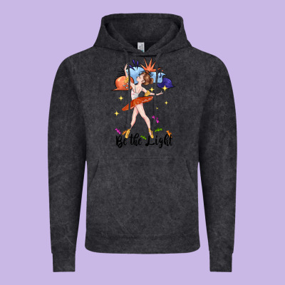 Be The Light Vintage Hoodie Designed By Cowgirlartshop