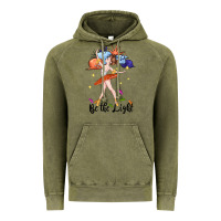 Vintage Olive be the light Vintage Hoodie - CowGirlArtShop
