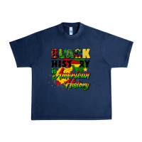 Navy black history is american history Urban Heavy Tee - CowGirlArtShop