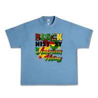 Pebble Blue black history is american history Urban Heavy Tee - CowGirlArtShop