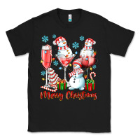Black merry christmas wine glasses Classic Tee - texasbilliewilder