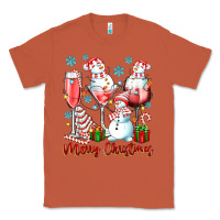 Copper merry christmas wine glasses Classic Tee - texasbilliewilder