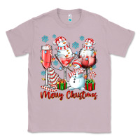 Lilac merry christmas wine glasses Classic Tee - texasbilliewilder