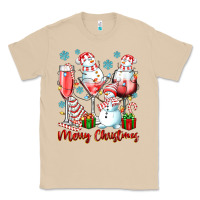 Mushroom merry christmas wine glasses Classic Tee - texasbilliewilder