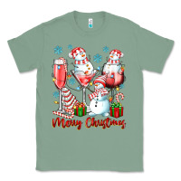 Sage merry christmas wine glasses Classic Tee - texasbilliewilder