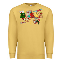 Antique Gold Christmas nurse Premium Sweatshirt - BarkalooDesign