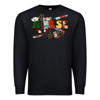 Black Christmas nurse Premium Sweatshirt - BarkalooDesign