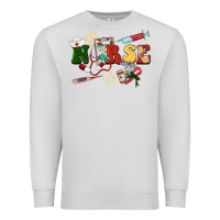 Dove Grey Christmas nurse Premium Sweatshirt - BarkalooDesign