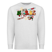 Oatmeal Heather Christmas nurse Premium Sweatshirt - BarkalooDesign