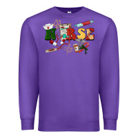Purple Christmas nurse Premium Sweatshirt - BarkalooDesign