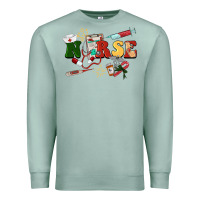 Seafoam Christmas nurse Premium Sweatshirt - BarkalooDesign