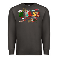 Smoke Christmas nurse Premium Sweatshirt - BarkalooDesign