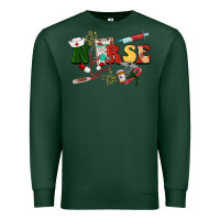 Sports Green Christmas nurse Premium Sweatshirt - BarkalooDesign