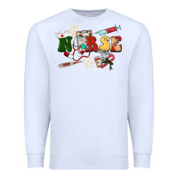 White Christmas nurse Premium Sweatshirt - BarkalooDesign
