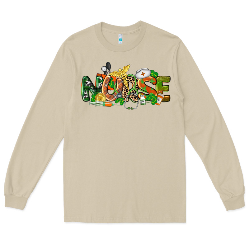 St. Patrick's Day Nurse Long Sleeve Tee by CowGirlArtShop | Teevron