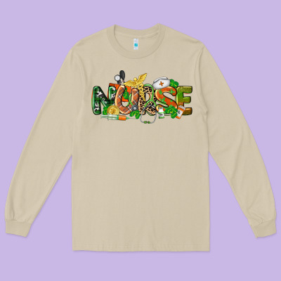 St. Patrick's Day Nurse Long Sleeve Tee Designed By Cowgirlartshop