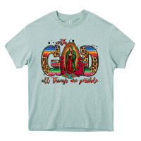 Arona with god all things are possible lady of guadalupe Heavy Core Tee - Jasminsmagicworld