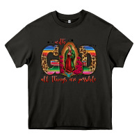 Asphalt with god all things are possible lady of guadalupe Heavy Core Tee - Jasminsmagicworld