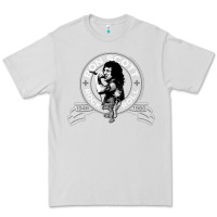 Dove Grey Bon Scott Rock n' Roll Lion Shield Premium Tee - trangStudio