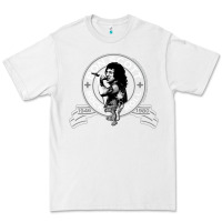 White Bon Scott Rock n' Roll Lion Shield Premium Tee - trangStudio