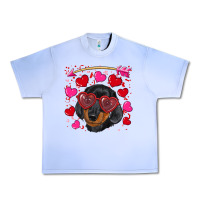 Grape Ice valentine's day  dachshund puppy Urban Heavy Tee - RanaPortraitStore