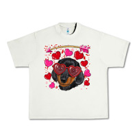 Pistachio valentine's day  dachshund puppy Urban Heavy Tee - RanaPortraitStore