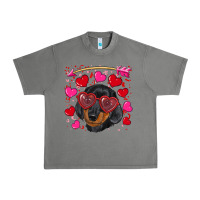 Tornado valentine's day  dachshund puppy Urban Heavy Tee - RanaPortraitStore