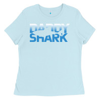 Baby Blue Daddy Shark Ladies Tee - Bettercallsaul