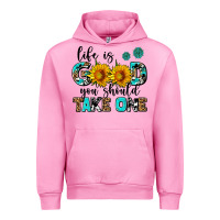Fuchsia Pink life is good you should get one Urban Hoodie - AdoDesignShop