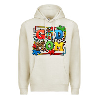 Oatmeal Heather autism god mom Premium Hoodie - LillyAllenDesigns