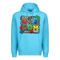 Ocean Blue autism god mom Premium Hoodie - LillyAllenDesigns