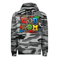 Slate Camo autism god mom Premium Hoodie - LillyAllenDesigns